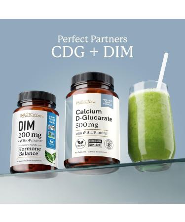 Calcium D-Glucarate 500mg 90 Capsules - Liver Detox & Cleanse, Metabolism, Hormone Balance, Menopause Support | Vegan Certified, Non-GMO, Gluten-Free by SM Nutrition - Buy Online on GoSupps.com