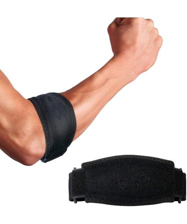 Tennis Elbow Support Strap & Golfer's Elbow Brace 2 Pack | Compression Pad for Pain Relief - Men & Women - Buy Online on GoSupps.com