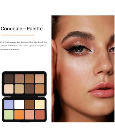  Generisch Cream Contour Palette | Face Makeup Palette | Face Makeup Palette - 16-Color Face Contour and Highlighter Palette - Cream Makeup Palette - Buy Online on GoSupps.com
