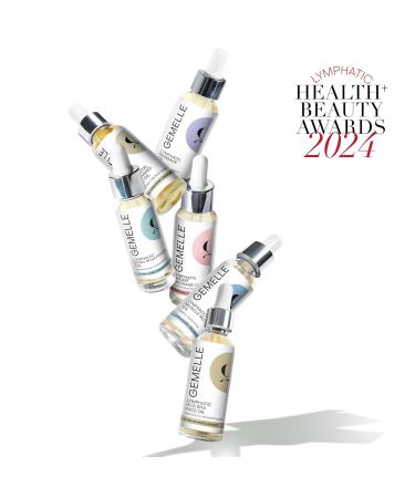 GEMELLE Lymphatic Gua Sha Face Oil + Anti-Aging Face Oil Morning & Night 15ml | Reduce Puffiness Sculpt Hydrate Repair & Protect | Premium Natural Botanical Oil | Use with Gua Sha Facial Tools - Buy Online on GoSupps.com