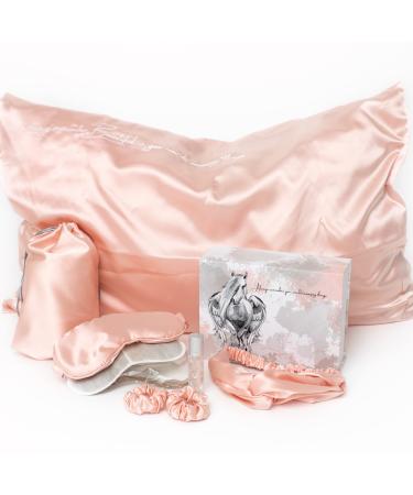 Accessories for Teen Girls - Gifts for Teenage Girls Satin Pillowcase for Hair and Skin Lavender Sleep Mask Satin Girls Hair Accessories Rose Quartz Despenser Preteen/Tween Girls Gifts Ideas