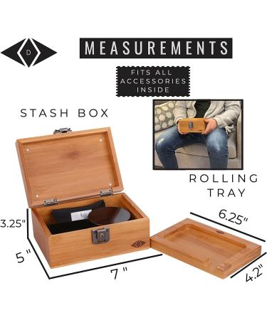 Premium Box Kit with Lock - 100mL Airtight UV Jar, Charcoal Bag, 2 Odorless Resealable Bags - Buy Online on GoSupps.com