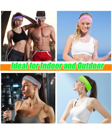 Yeshan 12 Pack Stretchy Athletic Sweatband - Ideal for Sports & Fashion | Wicking Towel Material - Buy Online on GoSupps.com