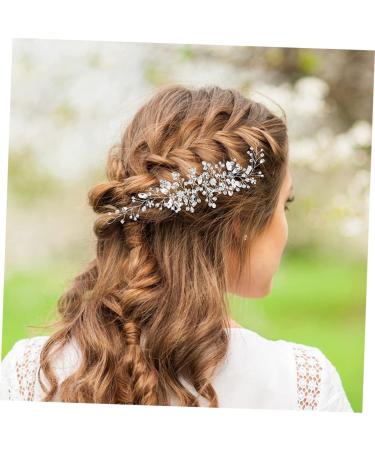 Ipetboom Bride Hair Accessories Piece decorate pearl hair casual vintage sweet crystal accessories Miss comb flowers rhinestones hair accessories headband hair comb hairpin headgear - Buy Online on GoSupps.com