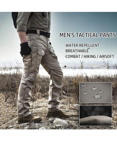 Navekull Men's Waterproof Tactical Cargo Pants - Dark Grey, 32W x 32L - Buy Online on GoSupps.com