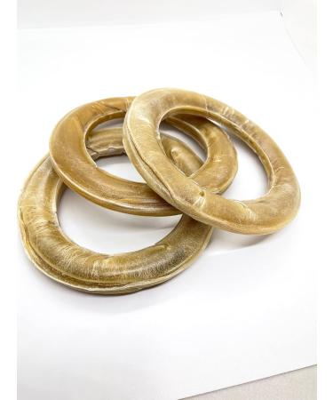 Cattle Ranch Dog Treats Rawhide Ring Chews All Natural Supports Dental Health by Reducing Tartar and Plaque Buildup High in Protein and Low in Fat Stimulates and Entertains by Satisfying Dog s Natural Urge to Chew 6" 3pack - Buy Online on GoSupps.com