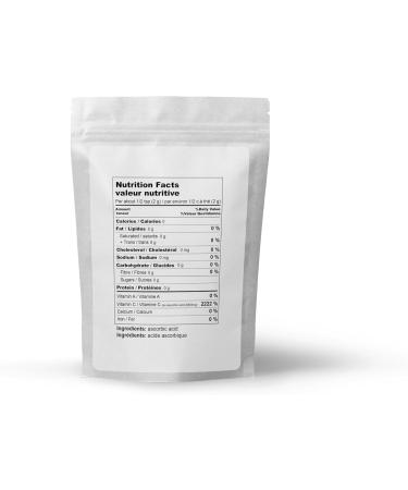 Ascorbic Acid (100g) By Elo s Premium | Packaged In Canada| 100% All-Natural Pure Vitamin C| Non-GMO Vegan Gluten Free and Keto | | Food Grade Powder Supports Immune System Skin Repair Metabolism & More - Buy Online on GoSupps.com