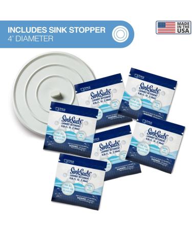 Travel Laundry Detergent Liquid Soap + Odor Eliminator - TSA Compliant 6 Sink Packets for All Fabrics Delicates Safe Compact & Convenient | Buy Online - Buy Online on GoSupps.com
