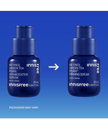 innisfree Green Tea Retinol PDRN Firming Serum - Vegan Korean Skincare for Fine Lines and Smoothing Skin Texture Available in Gift Set 0.84 fl. oz. / 25ml - Buy Online on GoSupps.com