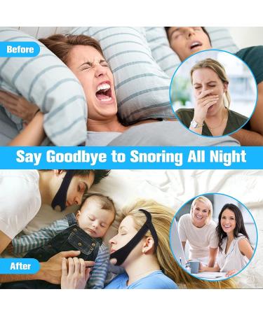 2023 Upgrade Anti Snoring Chin Strap - Adjustable & Breathable Solution for Men and Women - Stop Snoring Head Band for Better Sleep - Buy Online on GoSupps.com