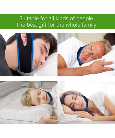 2023 Anti-Snoring Chin Strap - Effective Snoring Stopper | Professional Blue Snoring Equipment - Buy Online on GoSupps.com
