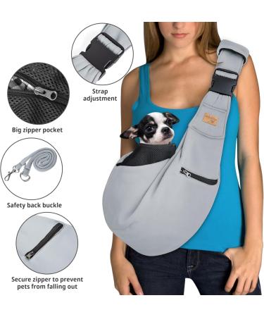 VRBabies Pet Dog Sling for Small Dogs - Adjustable Comfortable Shoulder Pads & Freehand Design for Easy Travel - Buy Online on GoSupps.com