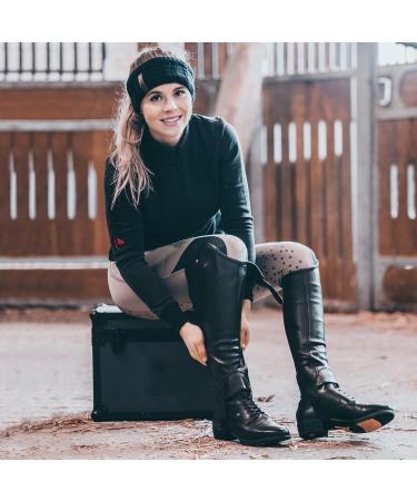 Suedwind Advanced II FZ Soft Riding Ankle Boots - Black Leather Jodhpur Boots for Riding Walking & Leisure | Comfortable Fit with Front Zipper | EU Size 39 - Buy Online on GoSupps.com