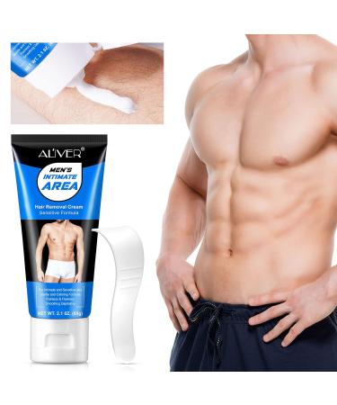Pain-Free Hair Removal Cream for Men | Flawless Depilation in Genital Armpit & Bikini Areas - 1PC - Buy Online on GoSupps.com