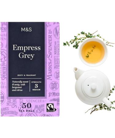 2 X Marks & Spencer Empress Grey Tea Bundle - 100 Tea Bags With Oerich Inspirational Card - Buy Online on GoSupps.com