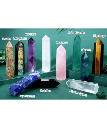 Xiannvxi Selenite Crystal Towers - Hexagonal Energy Stones for Meditation (9-10cm) - Natural Gemstone Rods - Buy Online on GoSupps.com