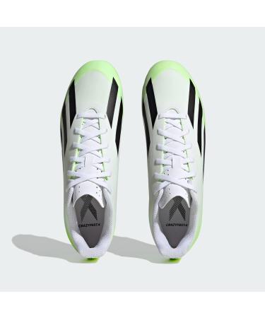 Buy adidas Unisex X Crazyfast.4 Flexible Ground Football Boots - Firm Ground 44 EU | Ftwr White Core Black Lucid Lemon - International Shipping Available - Buy Online on GoSupps.com