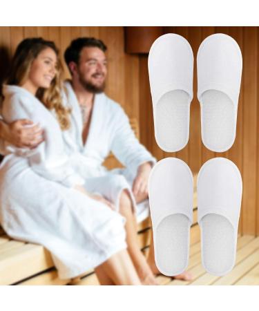 Comioke Hotelslipper - Disposable Shoes for Guests | 2 Pairs Terry Slippers for Men & Women | Universal Size One-Way Wedding Slippers - Buy Online on GoSupps.com