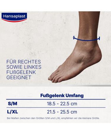 Hansaplast Performance Ankle Bandage - Stabilizes & Relieves Joint Pain - Supports Right & Left Ankle - Size L/XL - Ideal for Active Relaxation - International Shipping Available - Buy Online on GoSupps.com