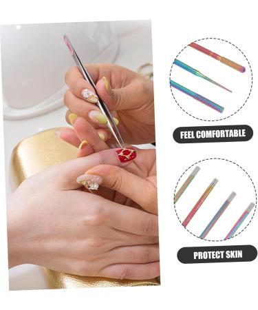 Ipetboom Faux Nails 1 Set Nail Polisher Alloy Tungsten Steel Natural Nail Pen Artificial Nails - Buy Online on GoSupps.com