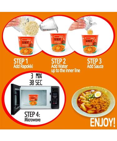 Young Poong Yopokki Cup - Kimchi Cup Rapokki Korean Snack with Ramen & Topokki 145g (Pack of 2) - Buy Online on GoSupps.com