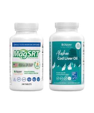 Jigsaw Health Bundle | MagSRT 240 Tablets and Alaskan Cod Liver Oil 180 Softgels