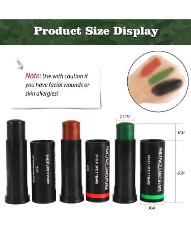  Dyceittdia 3 PCS Camouflage Face Paint Sticks Kit Face Paint Sticks Camouflage Oil Painting Camouflage for Outdoor Military Camouflage Face Painting (03) - Buy Online on GoSupps.com