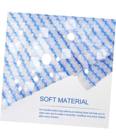Beavorty Serviette De Bain Longue Exfoliante Pour Corps Serviette Avec Bande Exfoliante Pour Bain Pour Dos Sous La Douche - Buy Online on GoSupps.com