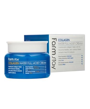 FARMSTAY Collagen Water Full Moist Cream - Nourishing Face Cream with Collagen - Targets Fine Lines and Wrinkles - Locks In Moisture - 3.5 oz 3.5 Fl Oz (Pack of 1) - Buy Online on GoSupps.com