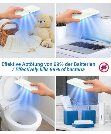 Leicke UV Cell Phone Sterilizer Box | Portable Smartphone Disinfectant & Wireless Charger | Ideal for Masks Gloves Glasses & Jewelry | International Shipping Available - Buy Online on GoSupps.com