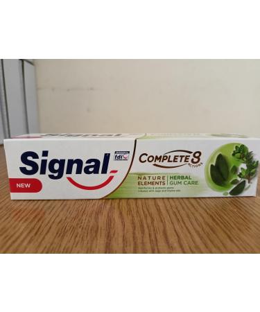 2X Signal Herbal Toothpaste for Gum Care - Reinforces & Protects Gums with Sage & Thyme - 100ml - Buy Online on GoSupps.com
