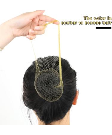 Hair Nets for Buns 20Pcs Hair Bun Nets Blonde with 20Pcs U Shaped Hair Pins for Buns Hair Bun Net Set Elastic Edge Mesh Invisible Ballet Hair Net for Girls Women - Buy Online on GoSupps.com