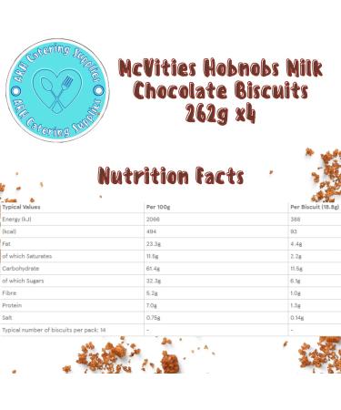 McVities Hobnobs Milk Chocolate Biscuits 262g x4 - Buy Online on GoSupps.com