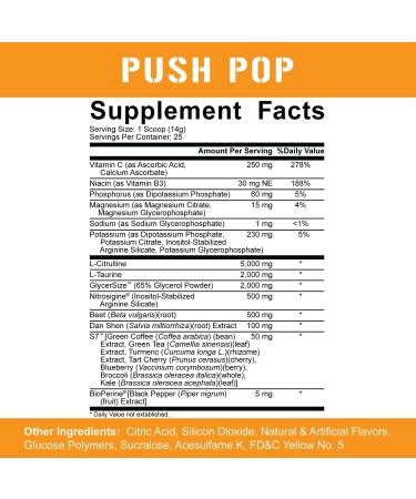 5% Nutrition FasF Overdosed Nitric Oxide Booster | Stim-Free Pump Pre-Workout | Massive Pumps, Strength Gains & Endurance | L-Citrulline, Nitrosigine, Danshen | 13.23 oz (Push Pop) - Buy Online on GoSupps.com