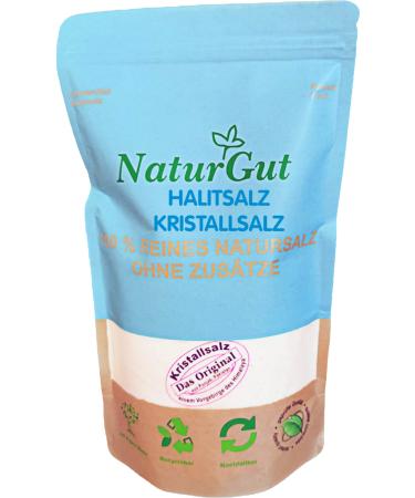 NaturGut Sensecare Crystalline Halite Salt from a Himalayan Promontory Punjab/Pakistan 500g Pure Halite Salt