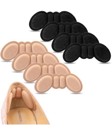 4 Pairs of Heel Pads for Extra Large Shoes | Foamed Cotton Cushions for Pain Relief & Perfect Fit - Buy Online on GoSupps.com