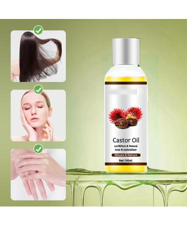 Castor Oil Cold Pressed Natural Vegan & Pure 100ML Castor Oil for Hair Eyebrows & Eyelash Growth Softer Skin & Face Organic Castor Oil Diminishes Wrinkles and Signs of Aging - Buy Online on GoSupps.com