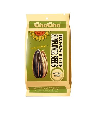 Chacha Sunflower Roasted and Salted Seeds (All Nature) 250g X 18bags 8.82 Ounce (Pack of 18)
