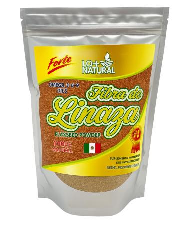 Fibra de Linaza 100% Natural 8oz(227g) FORTE Suplemento Limenticio/ Faxseed Powder Dietary Supplement 8oz (227g)Omega-3 Fiber & Digestive Wellness Vegan Non-GMO Gluten-Free Perfect for Smoothies Oatmeal Yogurt & Sa