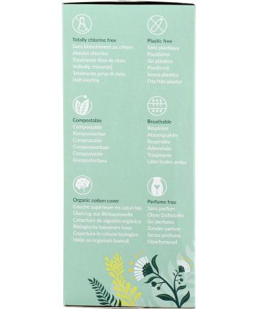 Natracare Organic Curved Panty Liners - 30 Count Pack, 100% Organic Cotton - Buy Online on GoSupps.com