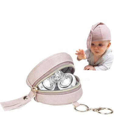 Fowybe Pacifier Bag | Pink Pacifier Holder & Key Storage for Diaper Bags - Secure & Convenient Solution - Buy Online on GoSupps.com