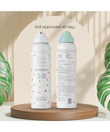 Sonrei Kids ZinQ SPF 30 Organic Mineral Sunscreen | Broad Spectrum Water-Resistant Vegan & Eco-Friendly - 6 Fl Oz - Buy Online on GoSupps.com