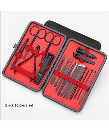 Nail Clippers Kit Scissors Nail Clippers Set Dead Skin Pliers Nail Cutting Pliers Pedicure Knife Nail Groove Nail Manicure Tool Tools (Size : Upgraded 16 Classic Black) - Buy Online on GoSupps.com