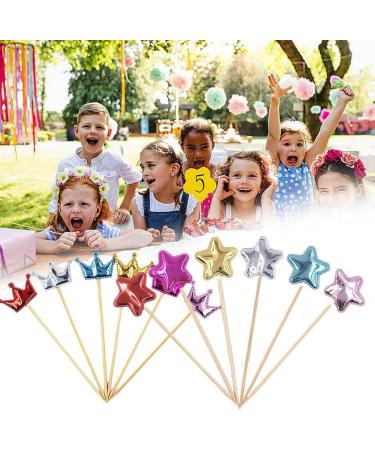 30 Pcs Birthday Party Decoration Happy Birthday Cake Topper Baking Star S3U0 Cake Sign Insert Cake Decor - Buy Online on GoSupps.com