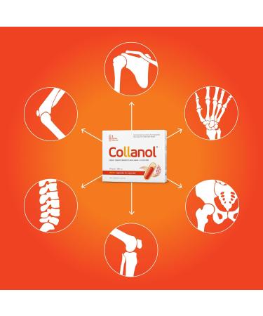 Collanol: Advanced 3D Collagen & Curcuma Liquid Formula for Healthy Joints - Double Capsule 3-Pack | International Shipping Available - Buy Online on GoSupps.com