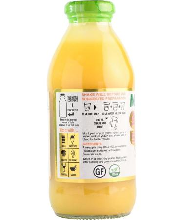Mikhuna Pineapple Fruit Pulp 475ml - Ideal for Juice, Smoothies, Desserts, Cocktails, Ice Cream & Sauces - Buy Online on GoSupps.com