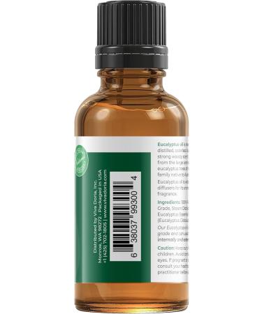 Viva Doria 100% Pure Eucalyptus Globulus Essential Oil 1 Fl Oz - Undiluted & Food Grade for Aromatherapy & Wellness - Buy Online on GoSupps.com