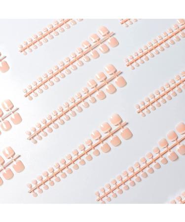 LIARTY Full Cover French Toenails Kit - 280 Natural Toe Nails with Adhesive Tabs & Accessories - Buy Online on GoSupps.com