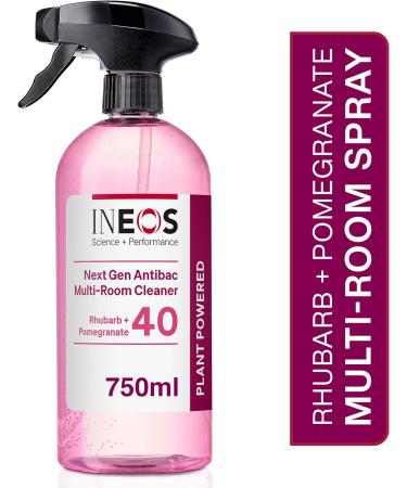 INEOS Next-Gen Cleaner Antibac Spray 4.5L (750ml x 6) Multi-Room Plant Powered Limescale + Grease Remover Kills 99.9% of Bacteria + Viruses Rhubarb + Pomegranate Rhubarb & Pomegranate 750 ml (Pack of 6) - Buy Online on GoSupps.com
