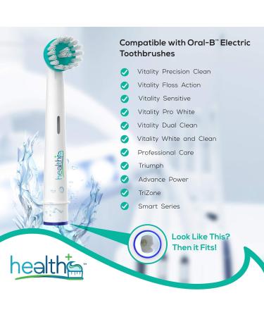 Orthodontic Electric Toothbrush Replacement Heads - 8-Pack | Braces & Power Tip Bristles | Dupont Bristles for Interproximal Cleaning | Compatible with Oral-B Electric Toothbrushes - Buy Online on GoSupps.com